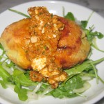 Papa rellena: stuffed potato, slow-cooked beef, boiled egg and rocoto aioli
