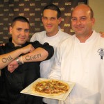 Team 3 - Ryan Maguire presenting his tarte with Matthieu Chamussy & Alexandre Derenne