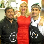 Chefs Ricardo Zarate & Marco Olechea with Sophie Gayot