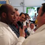 Francis Ogé with Julien Lepers and Richard Berry