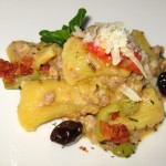 Rigatoni: pork sausage sauce, fennel seed, olive, Tuscan pecorino