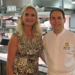 Executive chef Philippe Labbé with Sophie Gayot