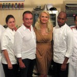 From left to right: Sébastien Chambru (Le Moulin de Mougins), Nelson Da Silva, Jessica Largey (Manresa), Richard Galy (Mayor of Mougins), Sophie Gayot, Francis Ogé (Winner), Filipo Fiorentini, Olivier Jean, Serge Gouloumès (Le Mas Candille)