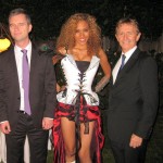 Consul Général of France David Martinon, singer Zhavea, Dr. Eric Fugier