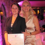 Jessica Largey with her second place title and Sophie Gayot