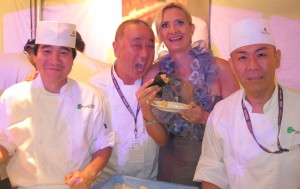 Nobu Matsuhisa, his chefs & Sophie Gayot