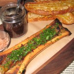 Bone marrow with oxtail marmalade and fettunta