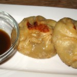 BBQ pork steam buns with hot mustard and chili oil