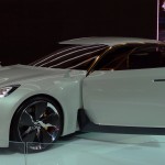 The Kia GT Concept on display at the Los Angeles Auto Show