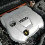 The engine of the Kia Optima Hybrid