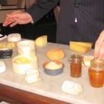 Fourme d'Ambert with quince, sorrel and Marcona almonds