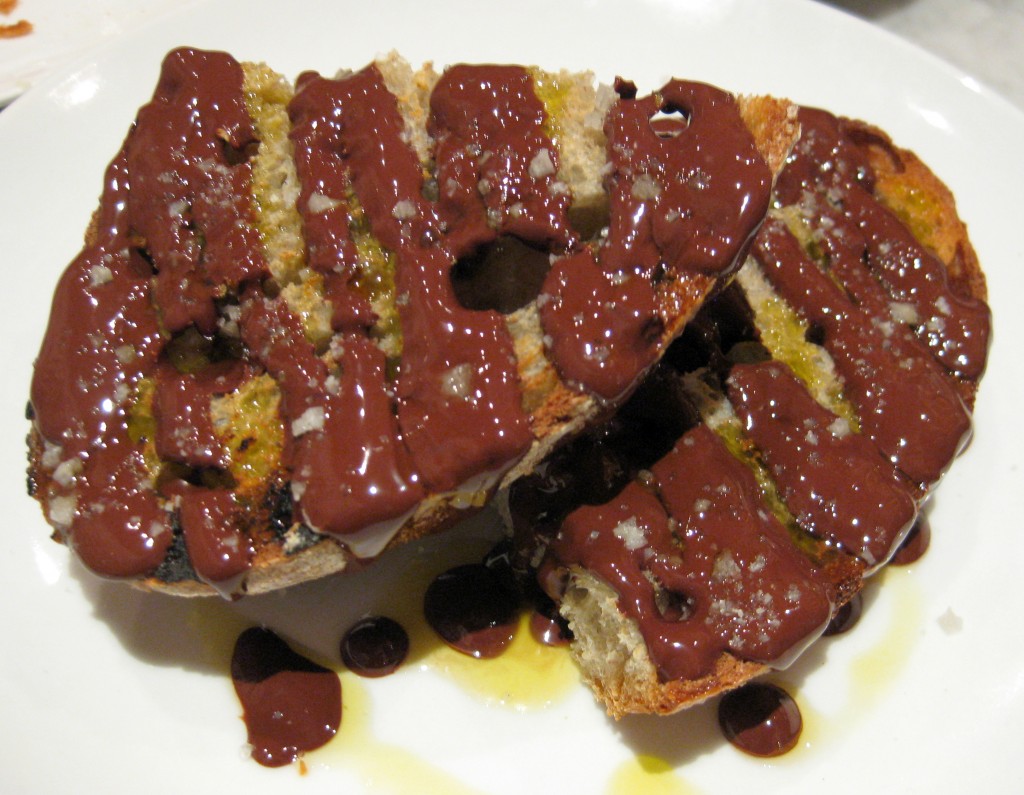 Chocolate tartines
