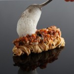 Lobster Bolognese with fresh capellini, black truffles and basil
