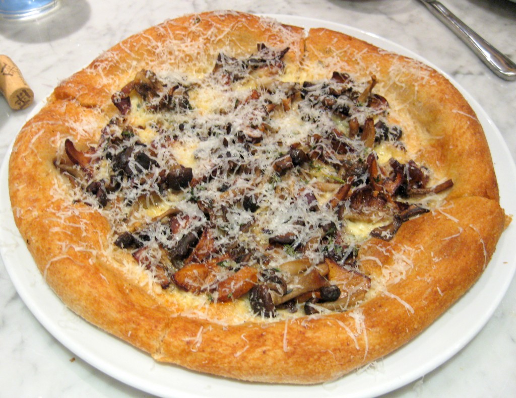 Mixed mushroom pizza
