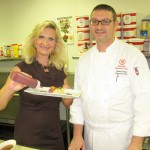 Chef Orazio Parisi with Sophie Gayot