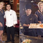 Chefs William Siew (left) & Maswin Sukotjo with Sophie Gayot