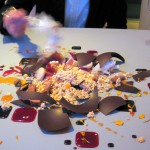 Dark chocolate dessert
