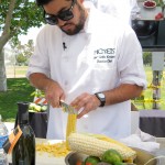 John-Carlos Kuramoto chopping his produce