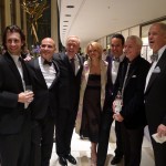 Patrick O'Connell of The Inn at Little Washington, David Bouley of Brushstroke and Gary Danko of Gary Danko celebrating with friends