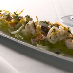 Shrimp with herb pesto