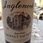 Front side of Inglenook 2009 CASK Cabernet Sauvignon, featuring 1941 label design