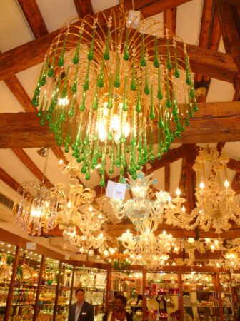 Murano glass chandeliers