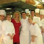 Christopher Hache and his team with Sophie Gayot
