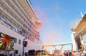 Christening Riviera Cruise Ship Barcelona Christening Riviera Cruise Ship Barcelona