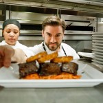 Chef Ryan DePersio in the kitchen