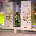 Champagne Perrier-Jouët 2004 Belle Époque Florale Edition on display at Katsuya restaurant in Brentwood, CA