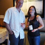 Winemaker Laura Díaz Muñoz with Alain Gayot