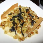 Sauteed sweet corn, corn puree