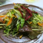 Chino Farm's vegetable salad, pine nuts, Roquefort