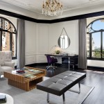 The spacious and chic living room of the Bentley Suite