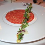 Beef carpaccio