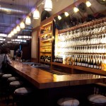 The bar at Corkbuzz Wine Studio