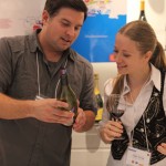 Guests learn about the many wine varietals at the Roussillon Wine Tasting