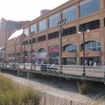 The boardwalk in Atlantic City