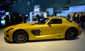 The Mercedes-Benz SLS AMG Black Series making its debut at the 2012 LA Auto Show