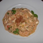 Risotto with Maryland crab, preserved lemon, leeks and ginger from Wolfgang Puck's American Grille