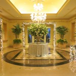 The lobby of the Four Seasons Hotel Los Angeles at Beverly Hills