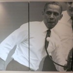 President Obama playing ping pong
