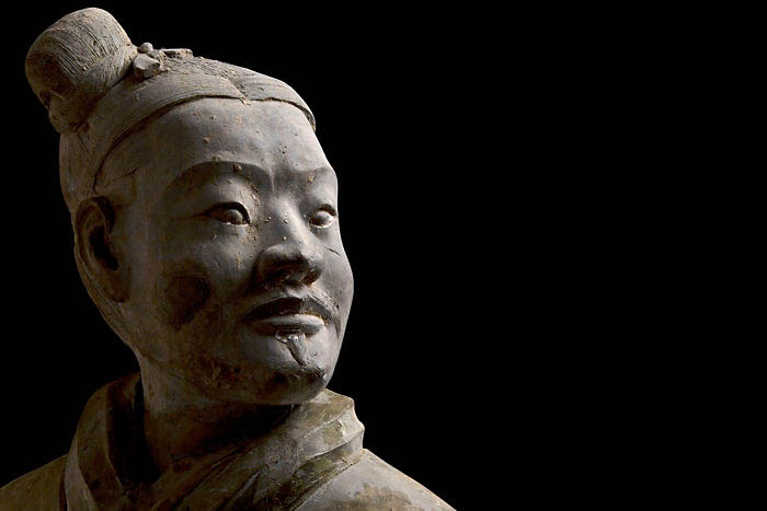 Terracotta armored military officer, Qin dynasty (221-206 BCE) at the Asian Art Museum