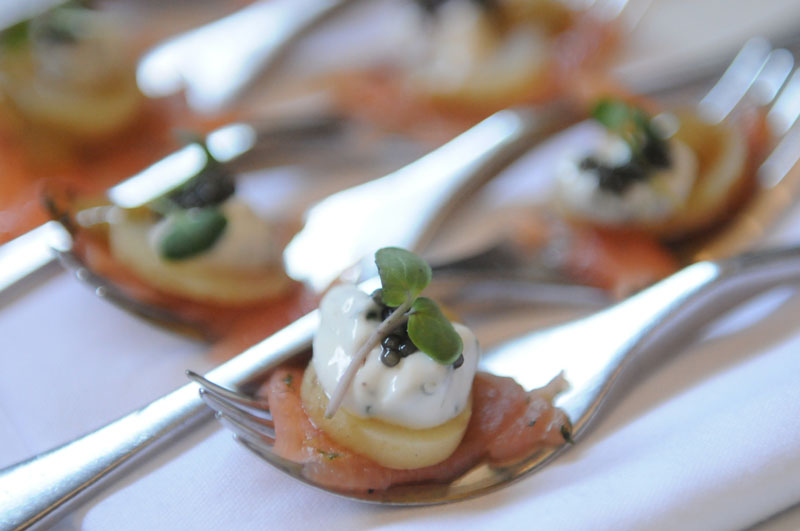 House cured salmon with honey dill mustard