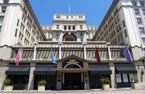 The exterior of The US Grant hotel in San Diego's Gaslamp Quarter