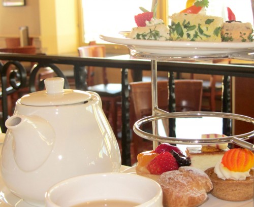 Holiday tea service at Top of the Mark