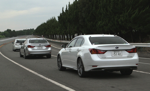 Toyota's Automated Highway Driving Assist allows cars to communicate information on speed, braking and more