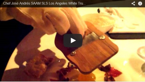 White truffle dinner sls la