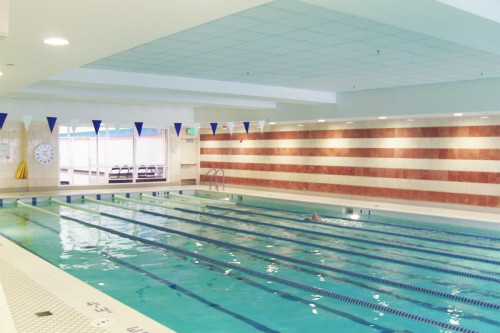 The junior Olympic swimming pool at Four Seasons Hotel San Francisco