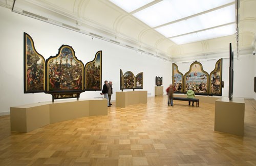 The museum houses works by master painters, such as Rembrandt